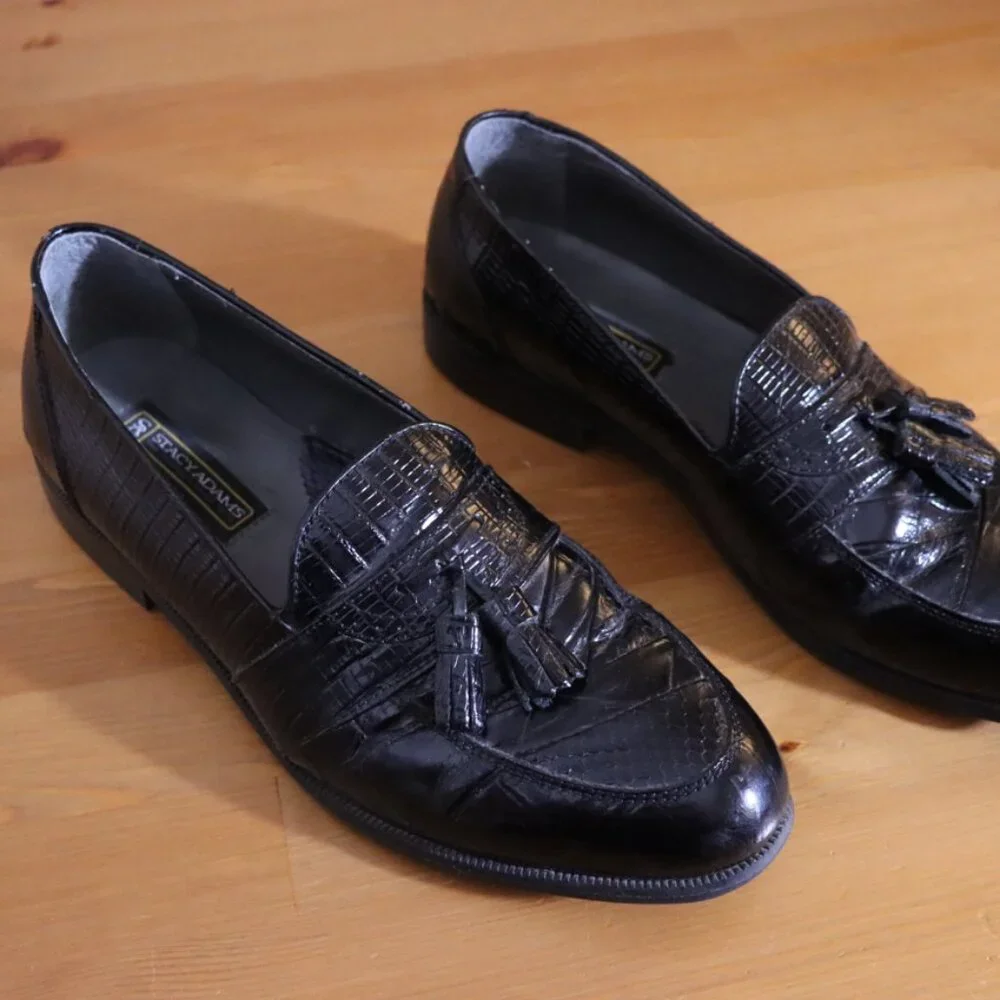 Stacy Adams Genuine Snakeskin Loafer Men’s Size 10
